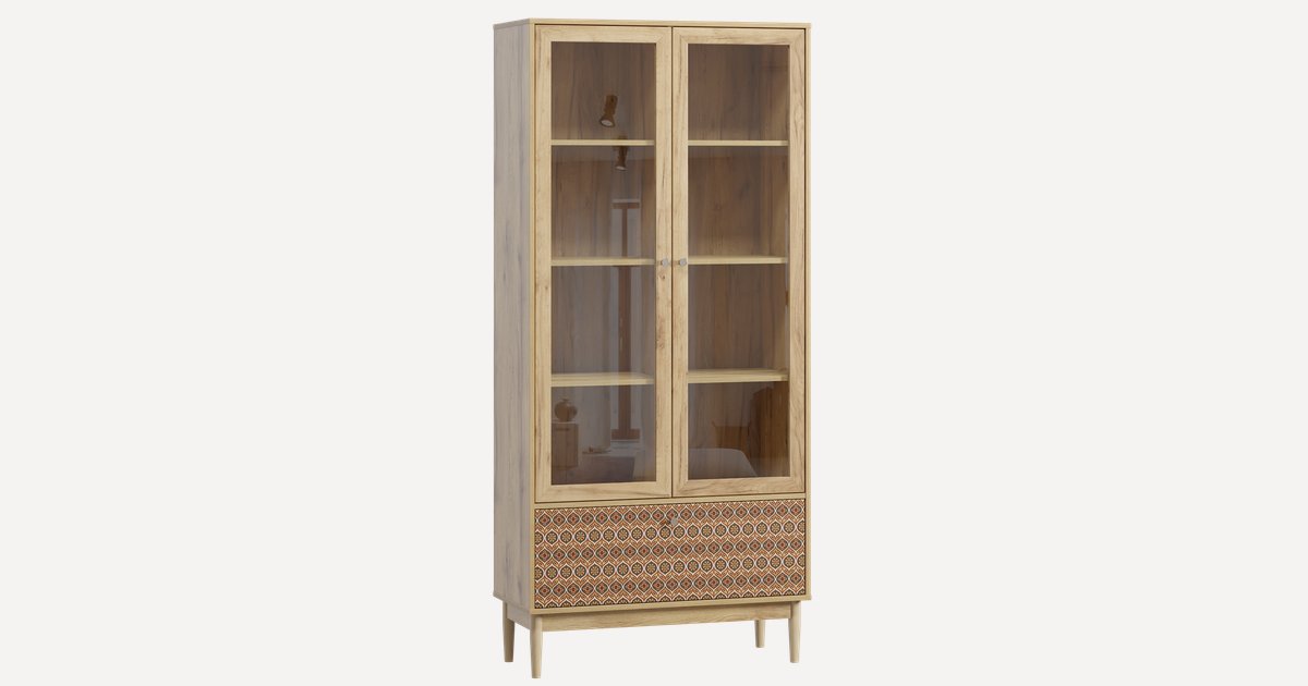 Витрина Тайрон 2-92x200 Богема 