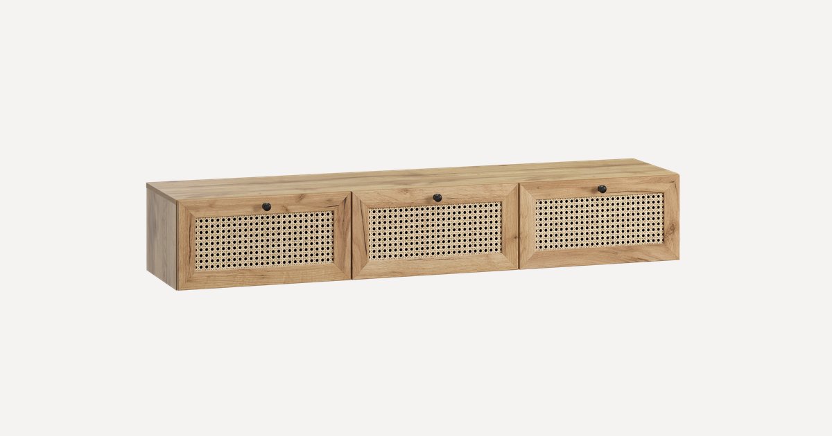 ТВ-тумба подвесная Рошаль 150x25 Ротанг