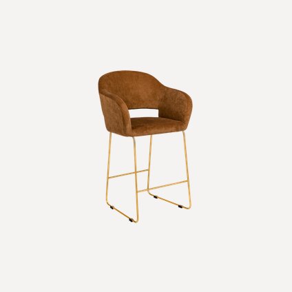 Стул полубарный Одар-5 Velvet Brown
