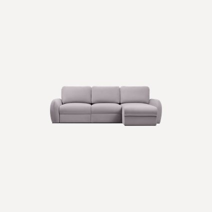 Кресло модульное Полан Velvet Cloud Grey