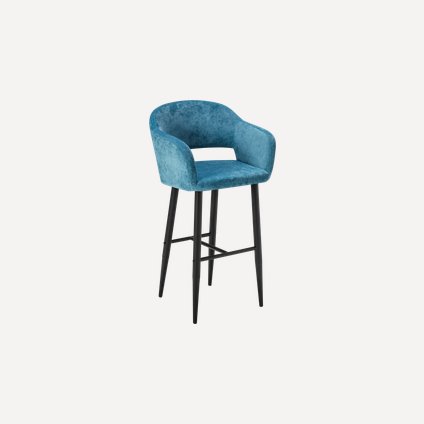 Стул барный Одар-3 Velvet Blue