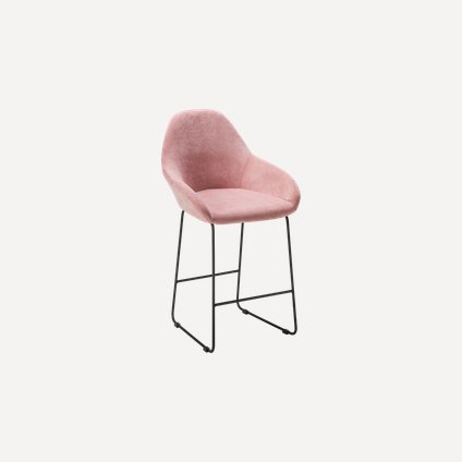 Стул полубарный Кент-4 Velvet Pink