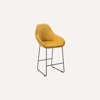 Стул полубарный Кент-4 Velvet Yellow