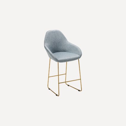 Стул полубарный Кент-5 Textile Grey
