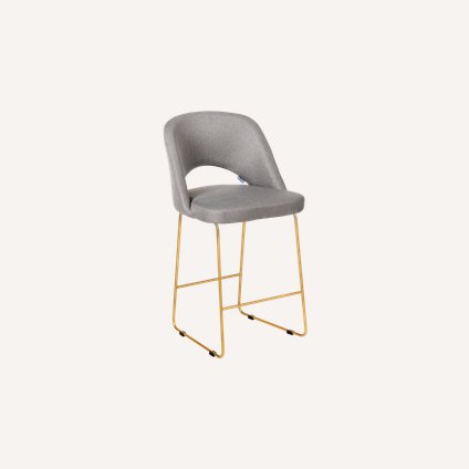 Стул полубарный Ларс-5 Textile Light Grey