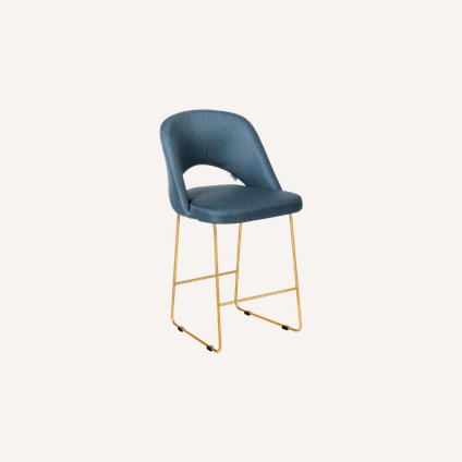 Стул полубарный Ларс-5 Textile Blue