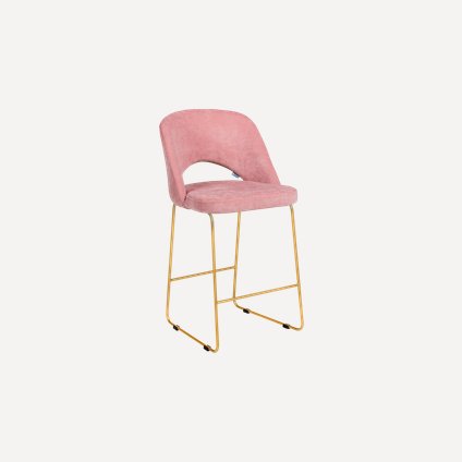 Стул полубарный Ларс-5 Velvet Pink
