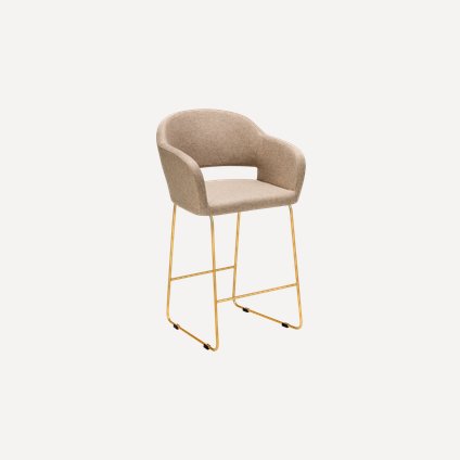 Стул полубарный Одар-5 Textile Beige