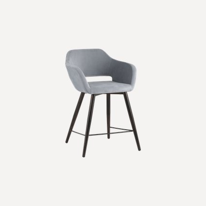 Стул полубарный Карен Velvet Grey