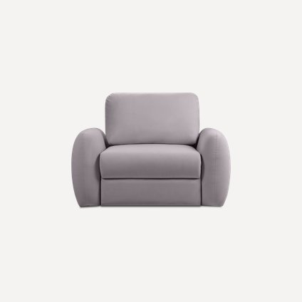 Кресло модульное Полан Velvet Cloud Grey