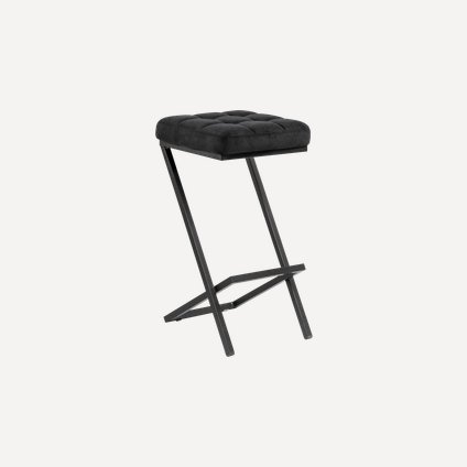Стул полубарный Луис Velvet Black