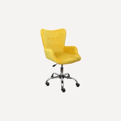 Офисное кресло Белла Velvet Yellow