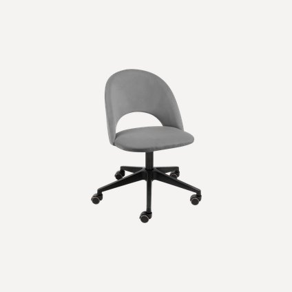 Офисное кресло Меган-1 Велюр Серый/Черный