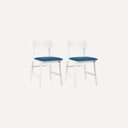 Комплект стульев Оден White Blue