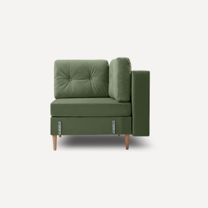 Угловое кресло Динс Velvet Olive