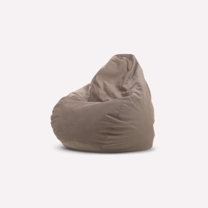 Кресло-мешок Рокси L Velvet Beige