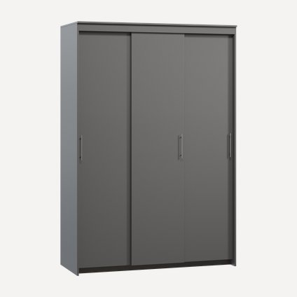 Шкаф-купе Тебар 3-150x220 Графитовый без зеркал
