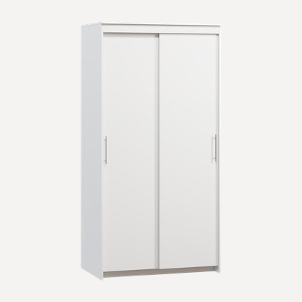 Шкаф-купе Тебар 2-100x200 Белый без зеркал