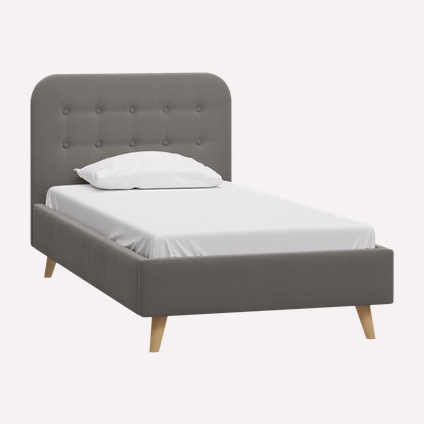 Кровать Динс 120 Velvet Grey
