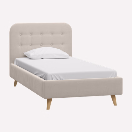Кровать Динс 120 Velvet Light