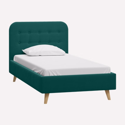 Кровать Динс 120 Velvet Emerald