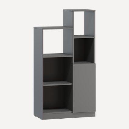 Стеллаж Пауль 68x130 Графитовый