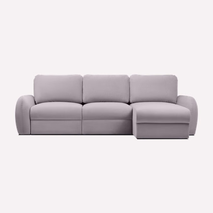 Диван модульный Полан-4 Velvet Cloud Grey
