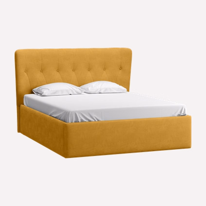 Кровать Лорн 140 Velvet Yellow