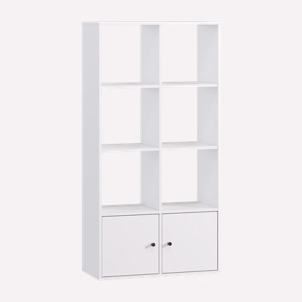 Стеллаж Кейн 2-75x149 Белый