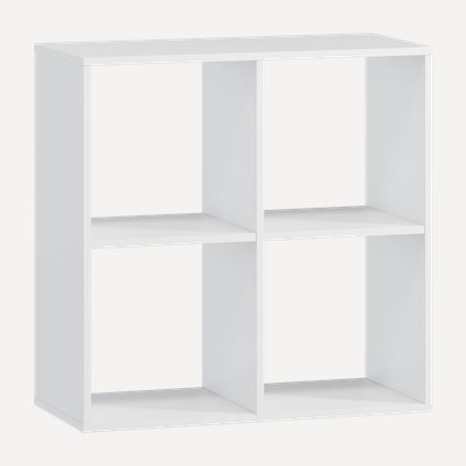 Стеллаж Кейн 4-75x75 Белый