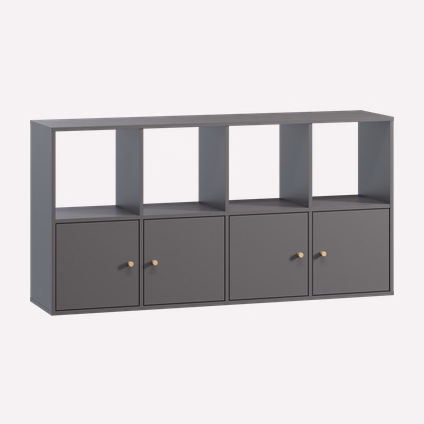 Стеллаж Кейн 1-149x75 Графитовый