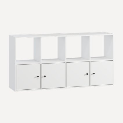 Стеллаж Кейн 1-149x75 Белый