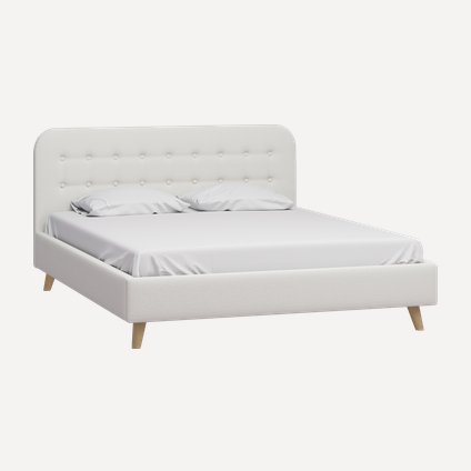 Кровать Динс 160 Букле Молочный