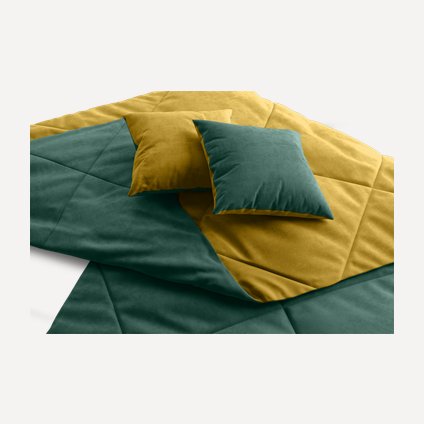 Топпер для дивана Сони 1-XL Happy Yellow-Emerald