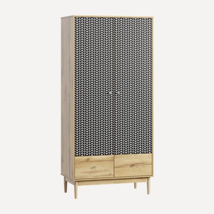 Распашной шкаф Тайрон 2-95x200 Иллюзия