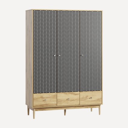 Распашной шкаф Тайрон 3-140x200 Иллюзия