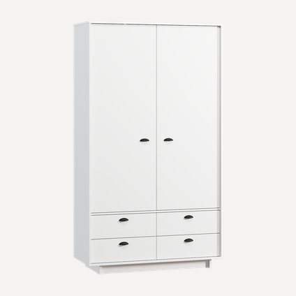 Распашной шкаф Айрин 2-120x210 Белый
