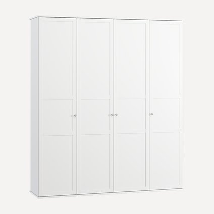 Распашной шкаф Амели-4-200-240 White