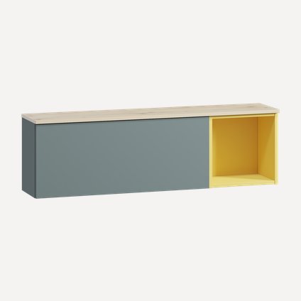 Полка Элвуд 120x36 Серо-зеленый