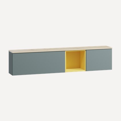 Полка Элвуд 165x36 Серо-зеленый