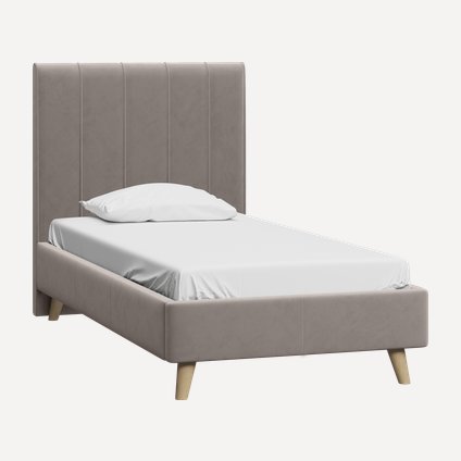 Кровать Шерона-Legs 90 Velvet Mushroom