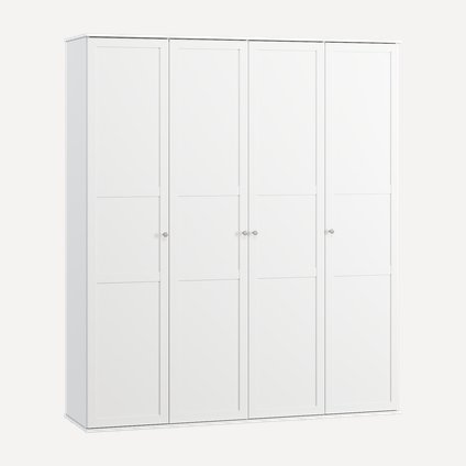Распашной шкаф Амели-4-180-220 White