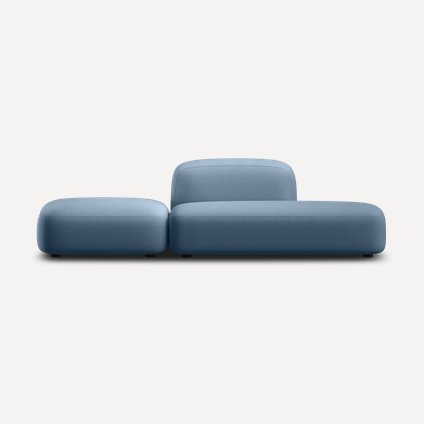 Диван модульный Риббл-1 Bucle Blue