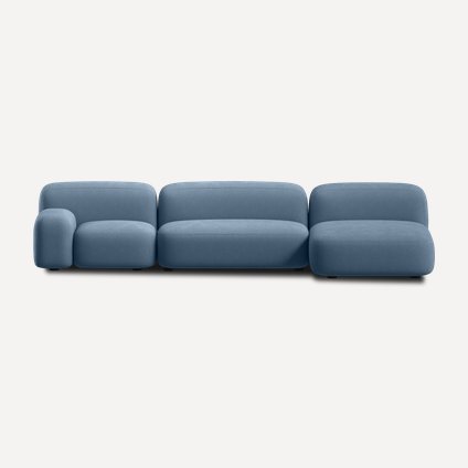Диван модульный Риббл-3 Bucle Blue
