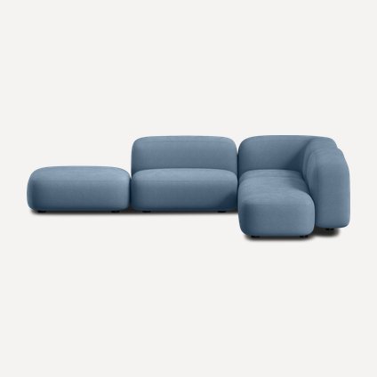 Диван модульный Риббл-5 Bucle Blue