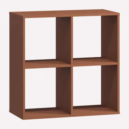 Стеллаж Кейн 4-75x75 Терракотовый