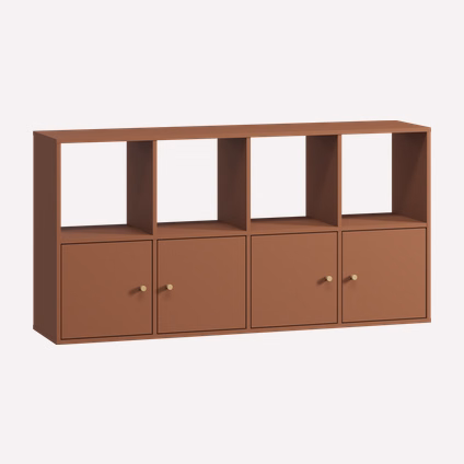 Стеллаж Кейн 1-149x75 Терракотовый