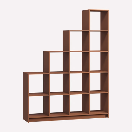 Стеллаж Бруно 2-162x210 Терракотовый