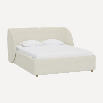 Кровать Юна 180 Букле Молочный
