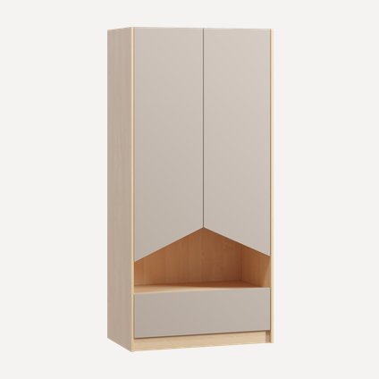 Топсалы шкаф Penni - 2 Plywood Latte